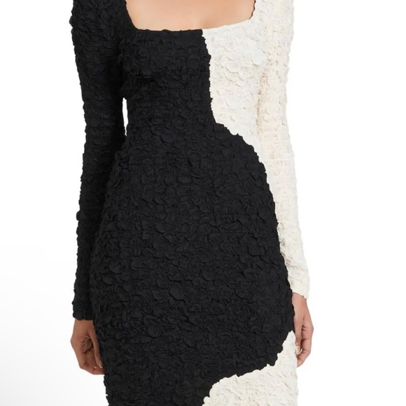 Mara Hoffman Black and White Textured Dress - Picture 3 of 6